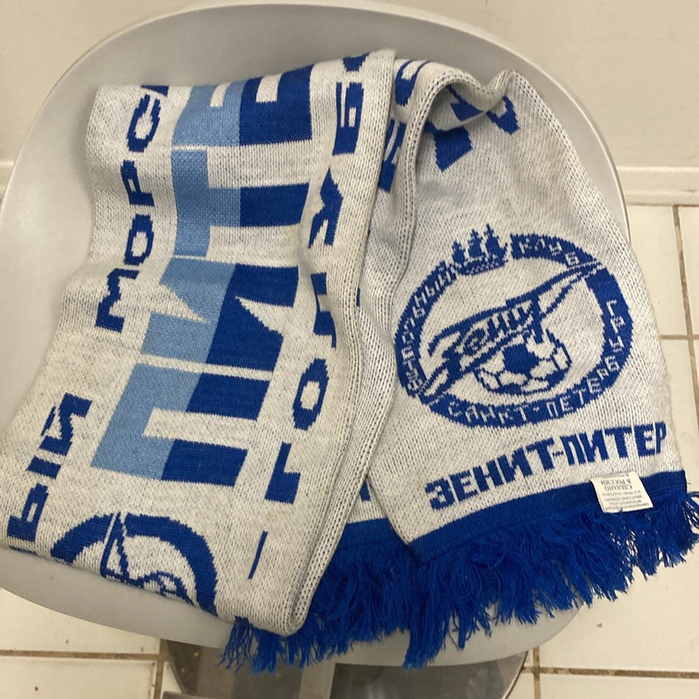 Zenit St Petersburg Football Soccer Team Fun Club Scarf - Collectible